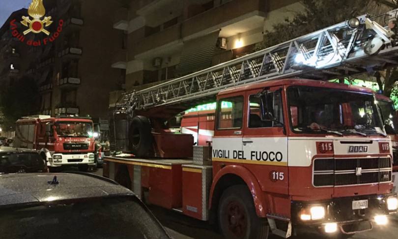 Roma incendio appartamento morta donna
