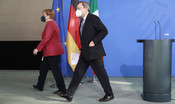 L’ultimo pranzo informale tra Draghi e Merkel