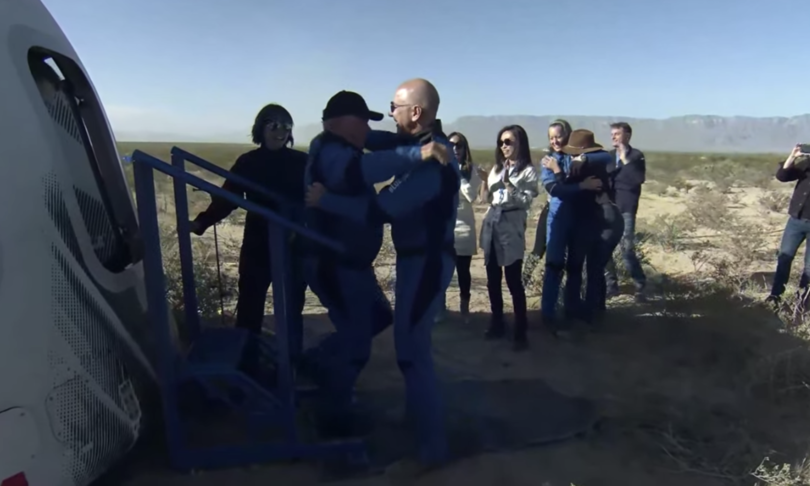 diretta volo spazio capitano kirk blue origin