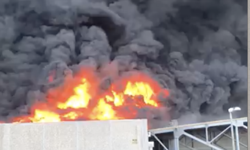 maxi incendio azienda logistica airola