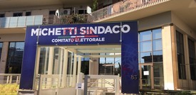 La sede del comitato elettorale di Michetti è stata vandalizzata