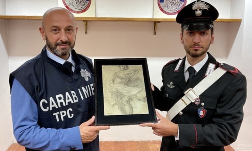 Carabinieri recuperano disegno XVII sec. razziato da Gestapo