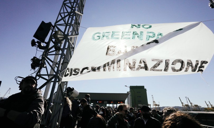 green pass annulato corteo trieste rischio black bloc