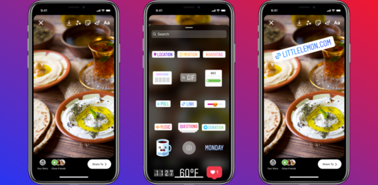 Come inserire l'adesivo con il link su Instagram
