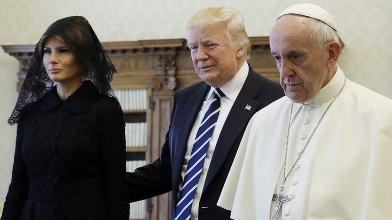 L'incontro tra Donald Trump e Papa Francesco