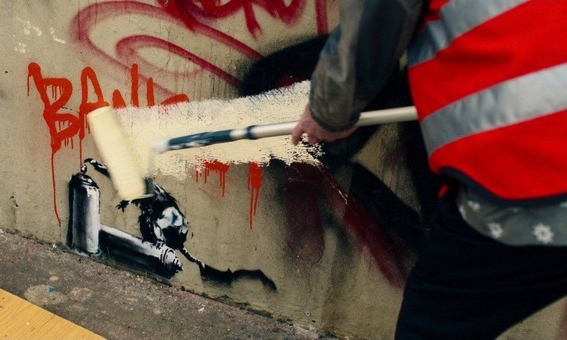 Christofer Walken cancella opera originale Banksy