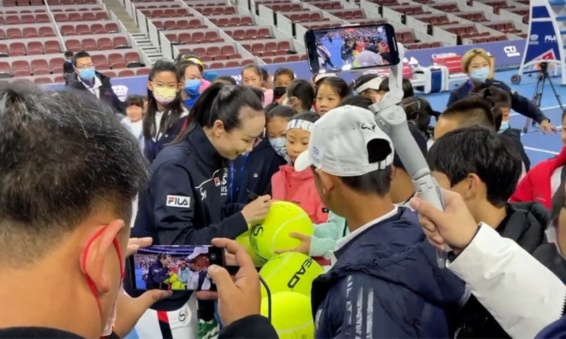 cina tennista peng shuai apparsa pubblico