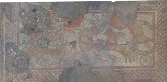 Un raro mosaico con scene dell'Iliade è stato scoperto in Regno Unito