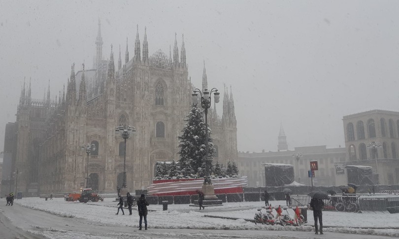 Maltempo Immacolata neve Valpadana