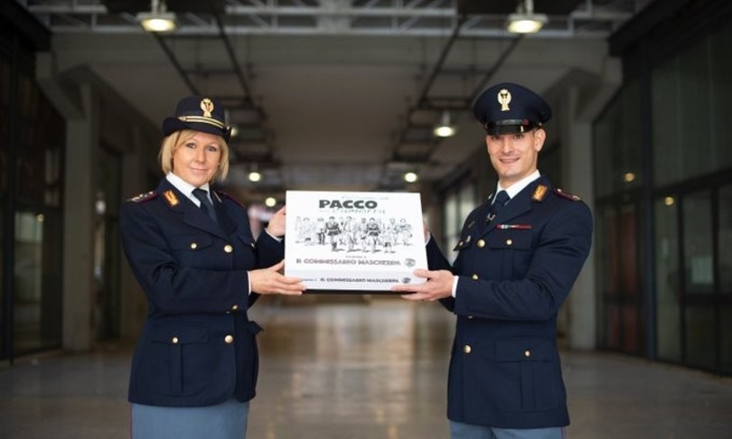 polizia fumetto commissario mascherpa pacco alla camorra