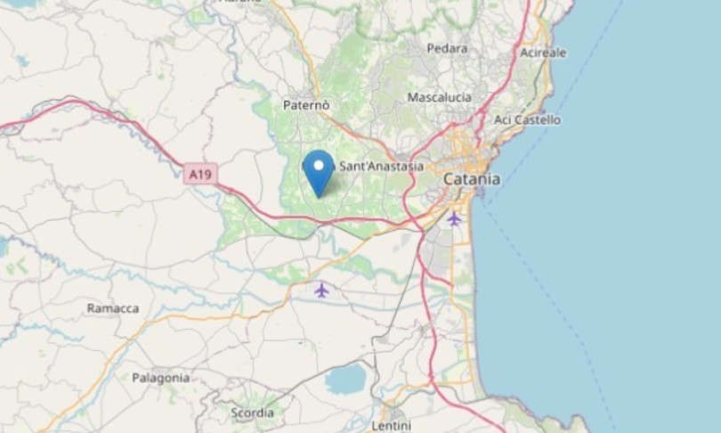 Terremoto Catania scossa 4.3