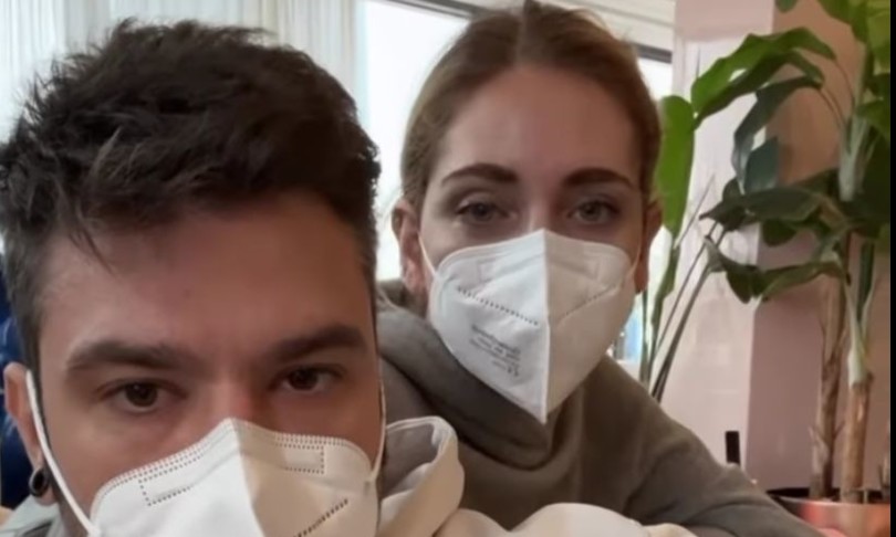 Fedez e chiara Ferragni positivi covid