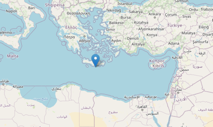terremoto magnitudo 5.5 sud di creta