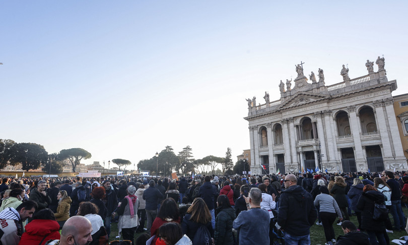 no green pass bassa partecipazione manifestazioni piazze italiane