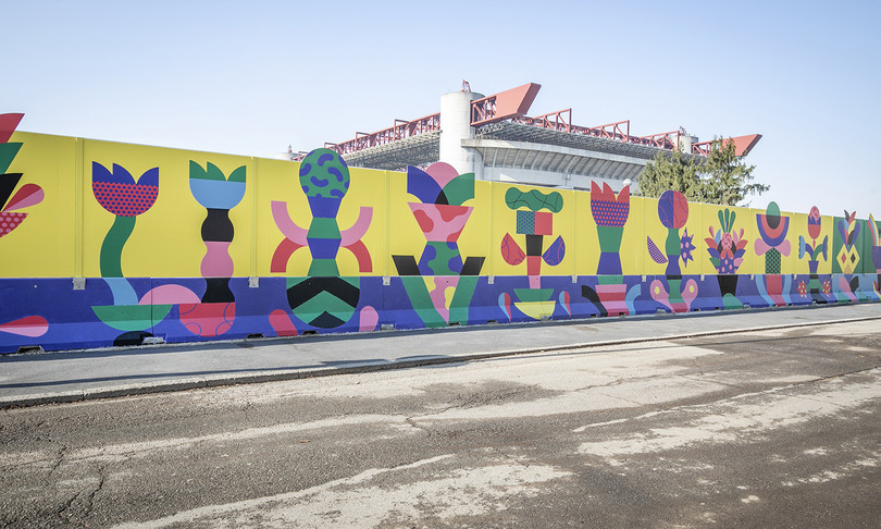 ippodromo trotto milano murale