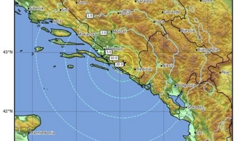 sisma bosnia avveertito anche in italia