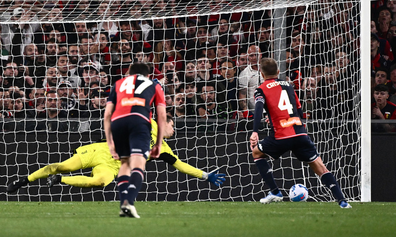 rigore nel recupero genoa batte juventus 1-0