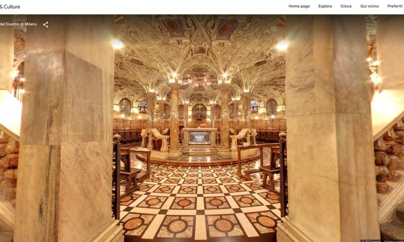 duomo milano con google visita online