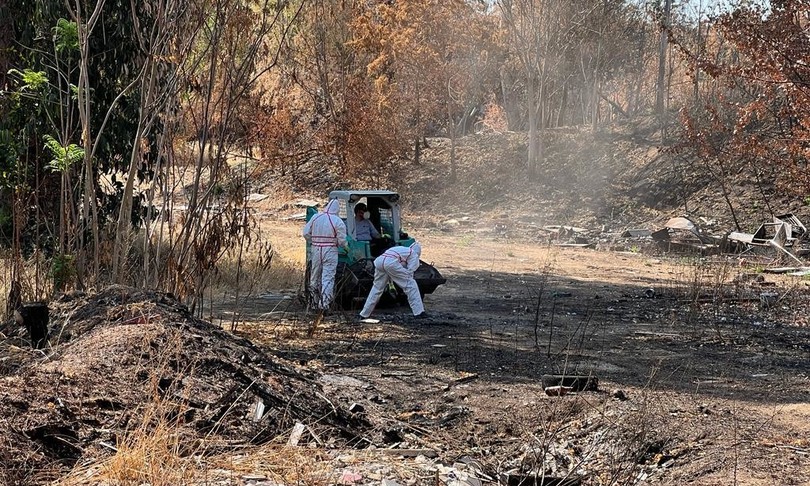 dopo rogo al via la bonifica parco centocelle cimitero di rifiuti