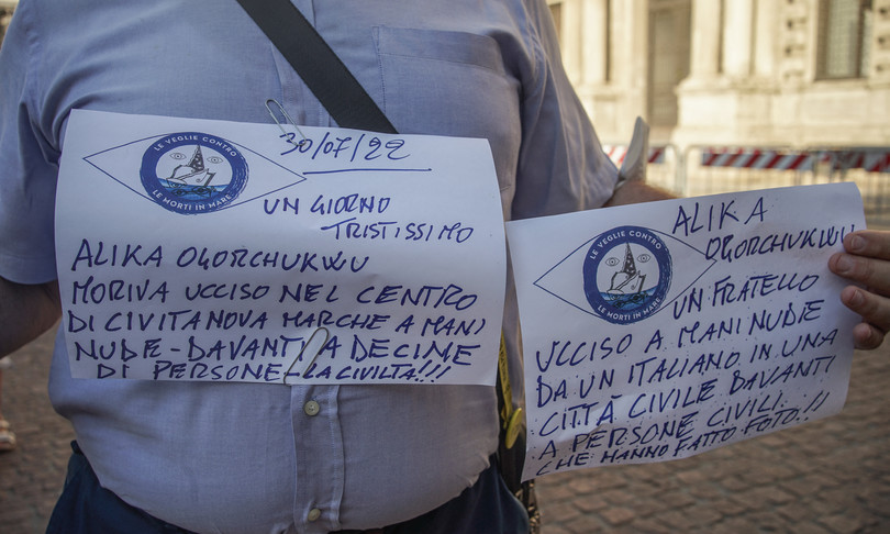 omidicio civitanova marche marcia alika
