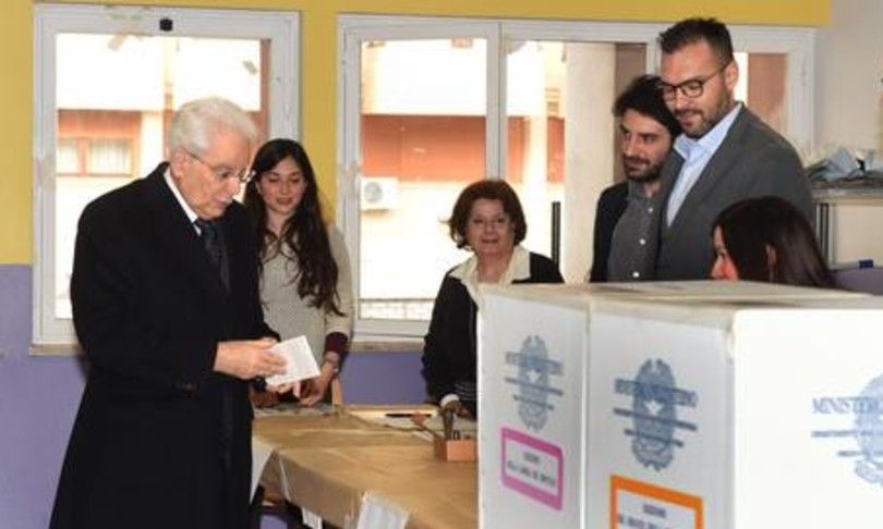 elezioni mattarella vota a palermo letta e meloni roma