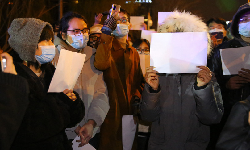 cina proteste anti-lockdown rafforzata sicurezza citta