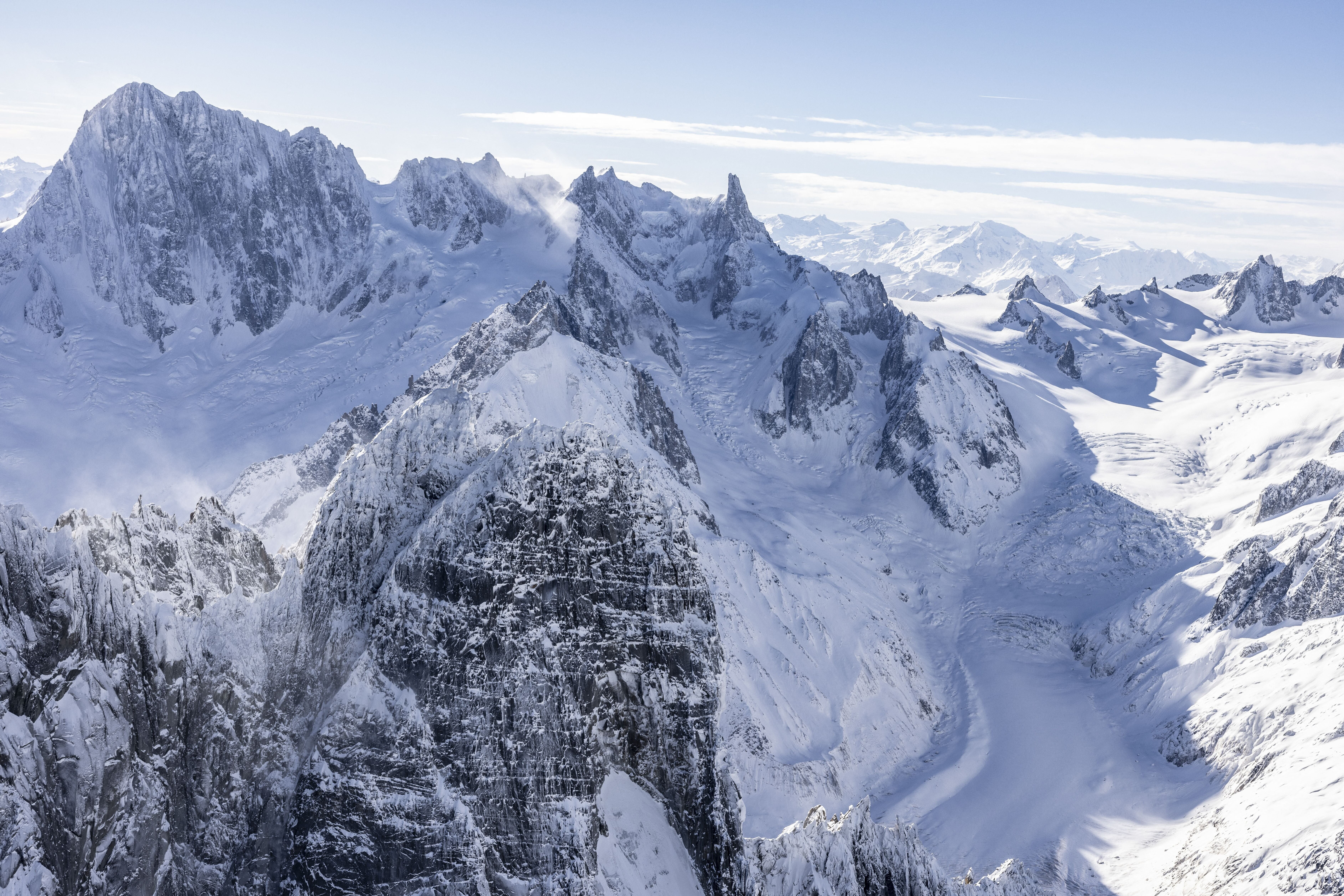 Soccorsi due alpinisti sul Dente Gigante del Monte Bianco