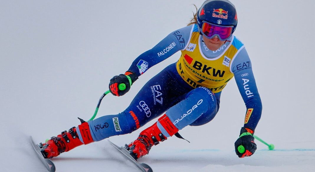 Sofia Goggia in testa alla coppa del mondo di supergigante