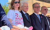 Mattarella alla partenza della Race for the cure: "Un fronte fondamentale"
