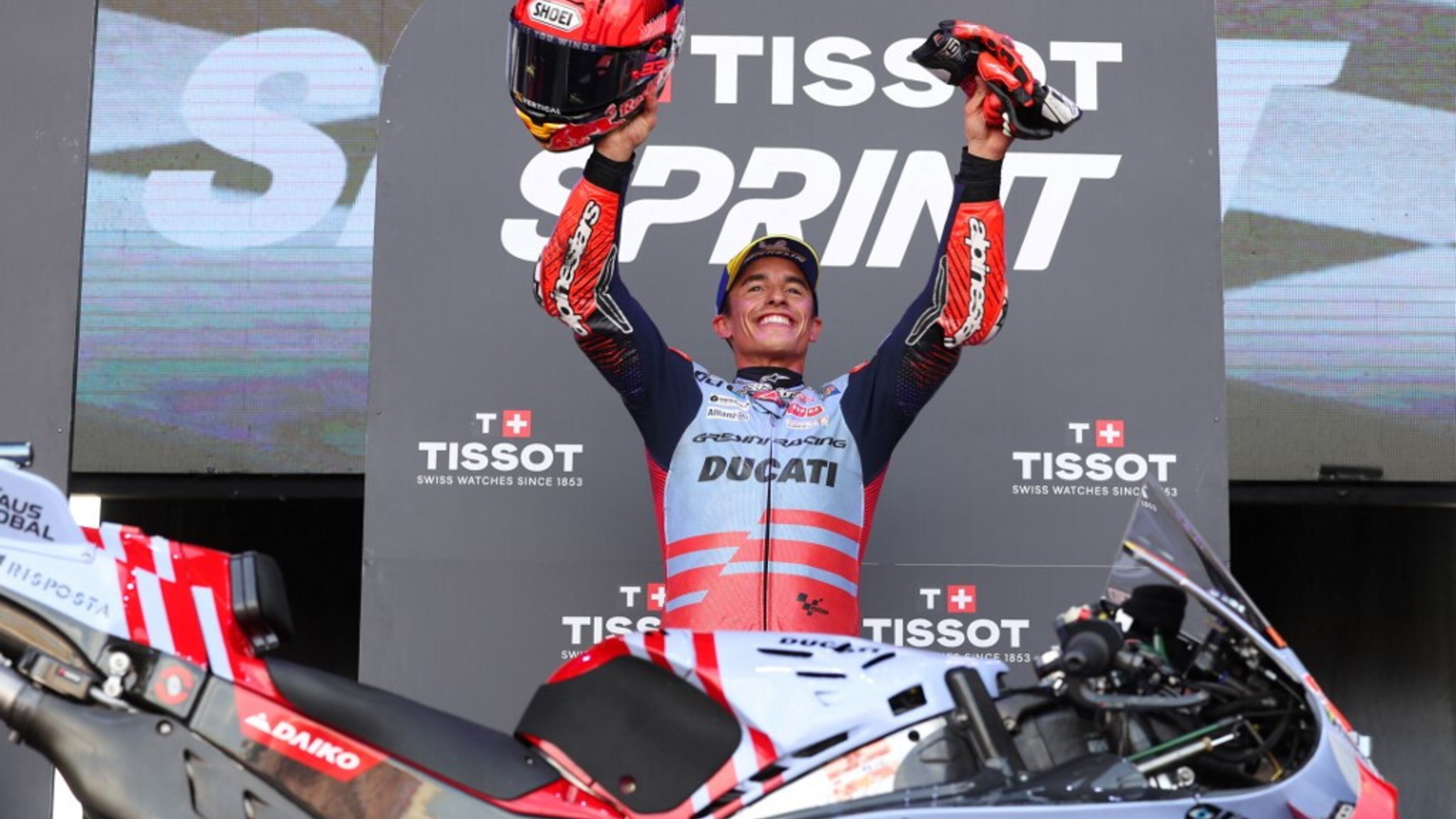 Gp Aragon, Marquez vince la gara sprint, nono Bagnaia