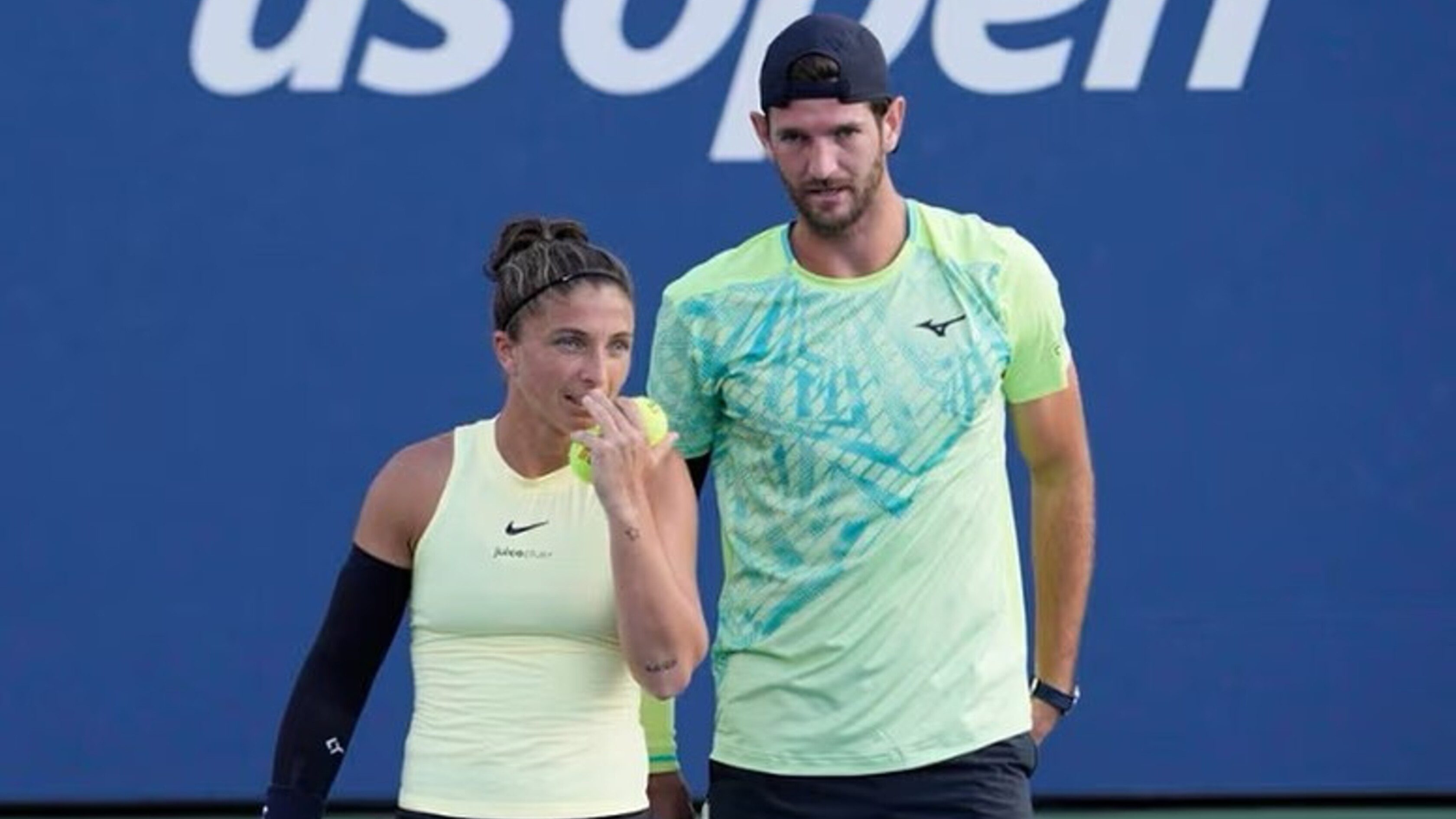 Us Open, impresa di Errani e Vavassori. E' la prima volta in una finale Slam del doppio misto