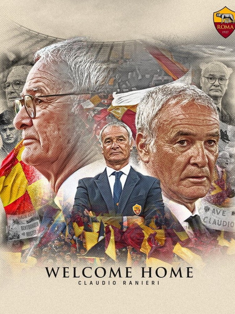 Claudio Ranieri nuovo allenatore della Roma. Adesso è ufficiale