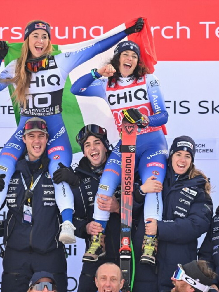 Brignone-Goggia, doppietta italiana in discesa a Garmisch