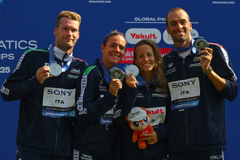 Argento per l’Italia nella 4x1500. Paltrinieri e Taddeucci show