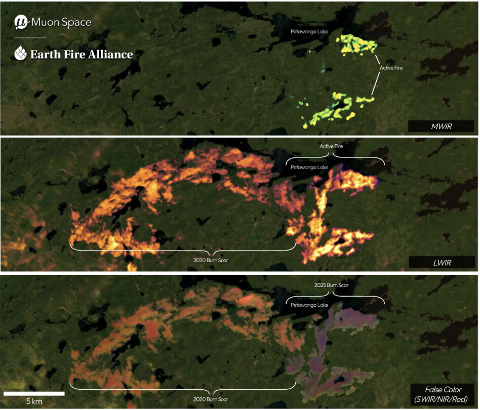 Le prime foto di FireSat, l’occhio di Google sugli incendi