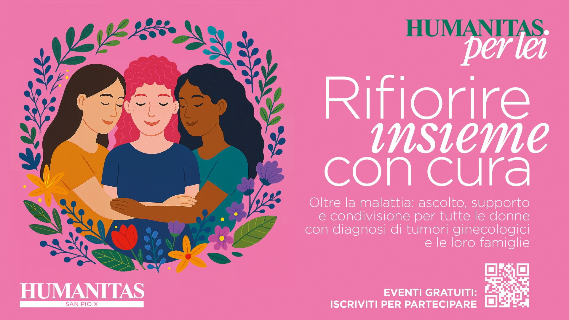 Humanitas lancia “Rifiorire insieme, con cura” contro i tumori ginecologici