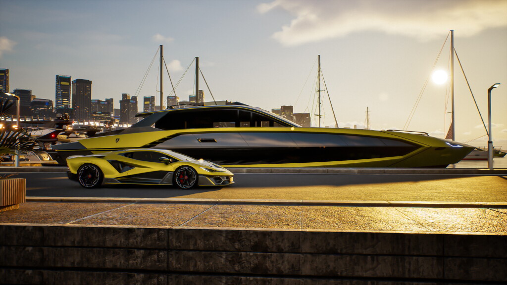Automobili Lamborghini e The Italian Sea Group presentano il nuovo yacht Tecnomar per Lamb...
