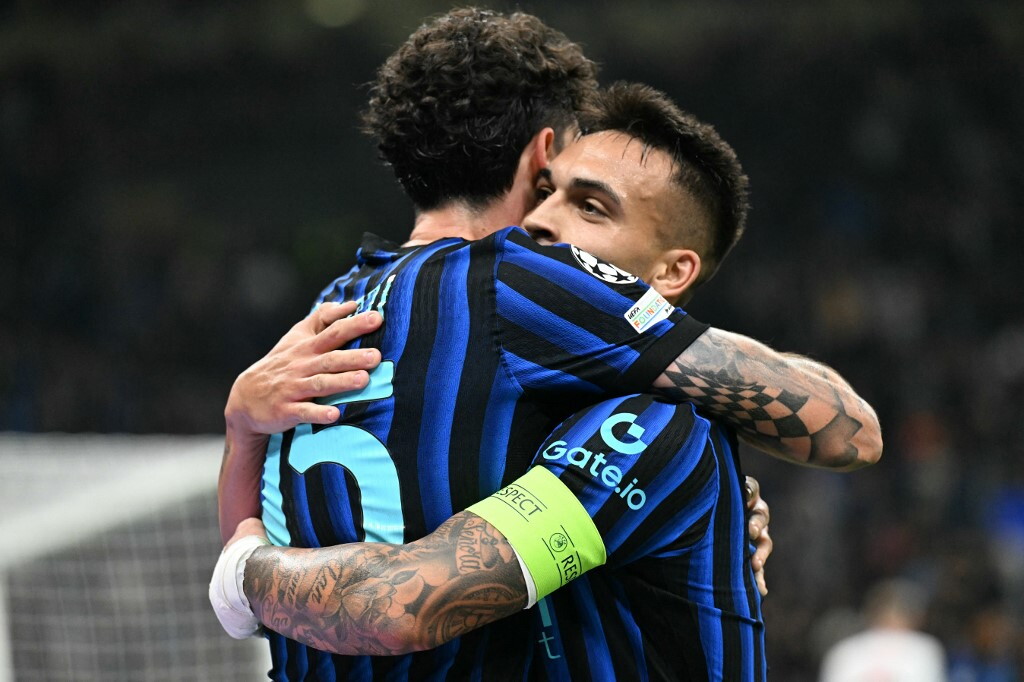Champions, l'Inter supera 3-0 Slavia Praga
