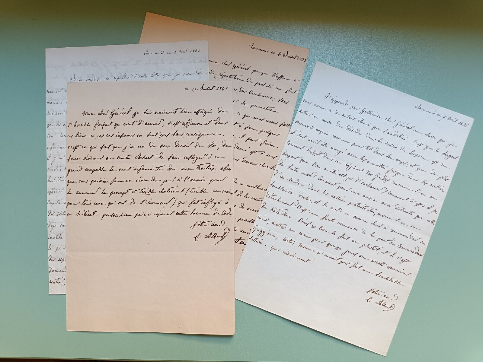 Restituite a Torino cinque lettere di Carlo Alberto