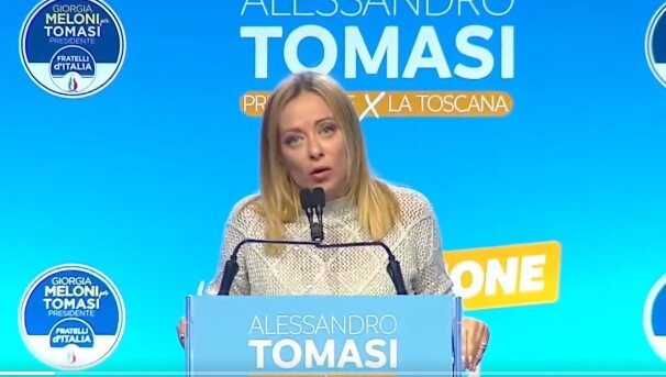 Meloni chiude la campagna elettorale in Toscana: "Sinistra scarsa a governare"
