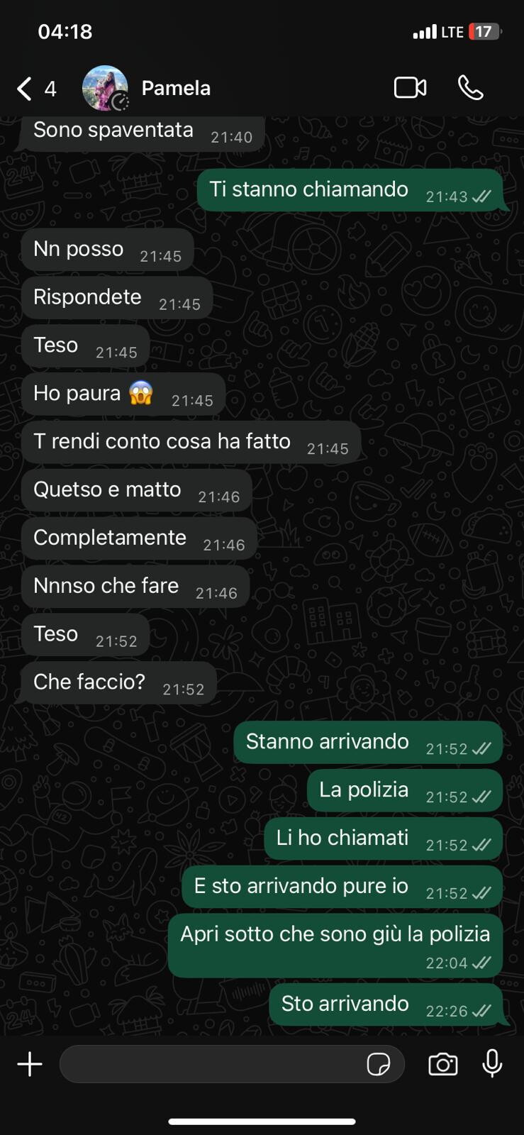 Soncin fa scena muta davanti al gip. Nelle chat con l'ex l'ultimo grido di aiuto di Pamela