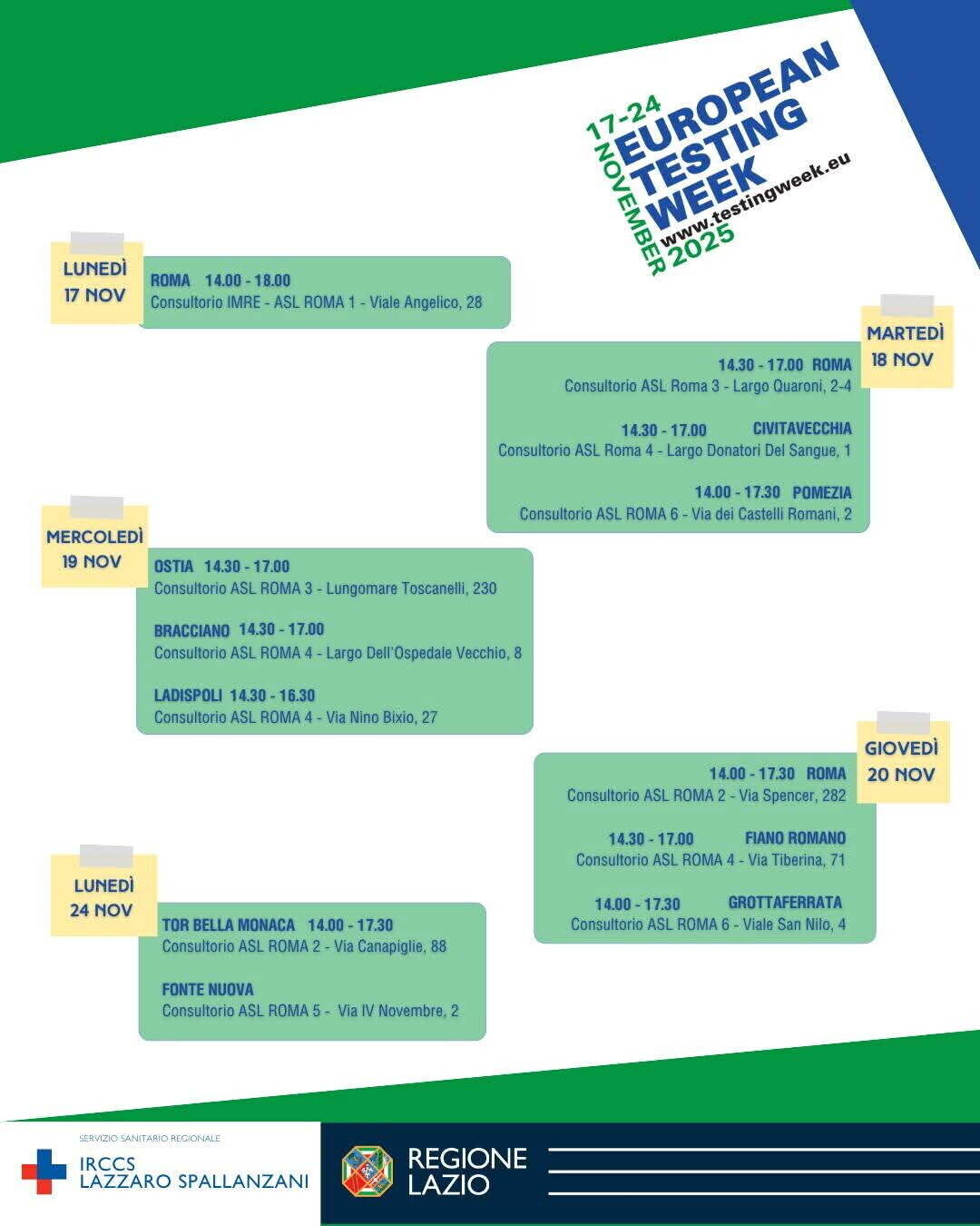 Lo Spallanzani e i consultori del Lazio insieme per la prevenzione delle infezioni sessual...