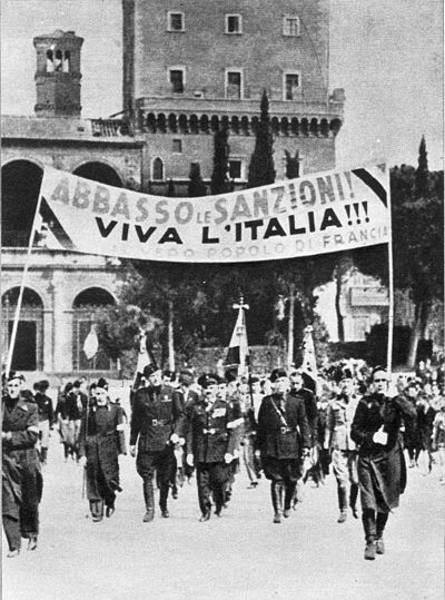 Quelle “inique sanzioni” per punire l'Italia in guerra