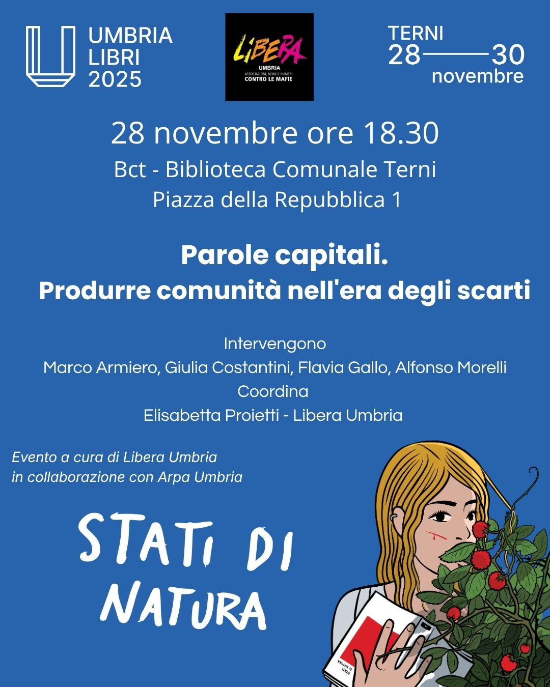 A Umbria Libri Terni “Costruire comunità nell’era degli scarti”