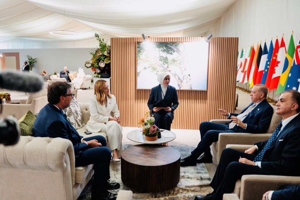 Meloni incontra Erdogan a margine del G20 di Johannesburg