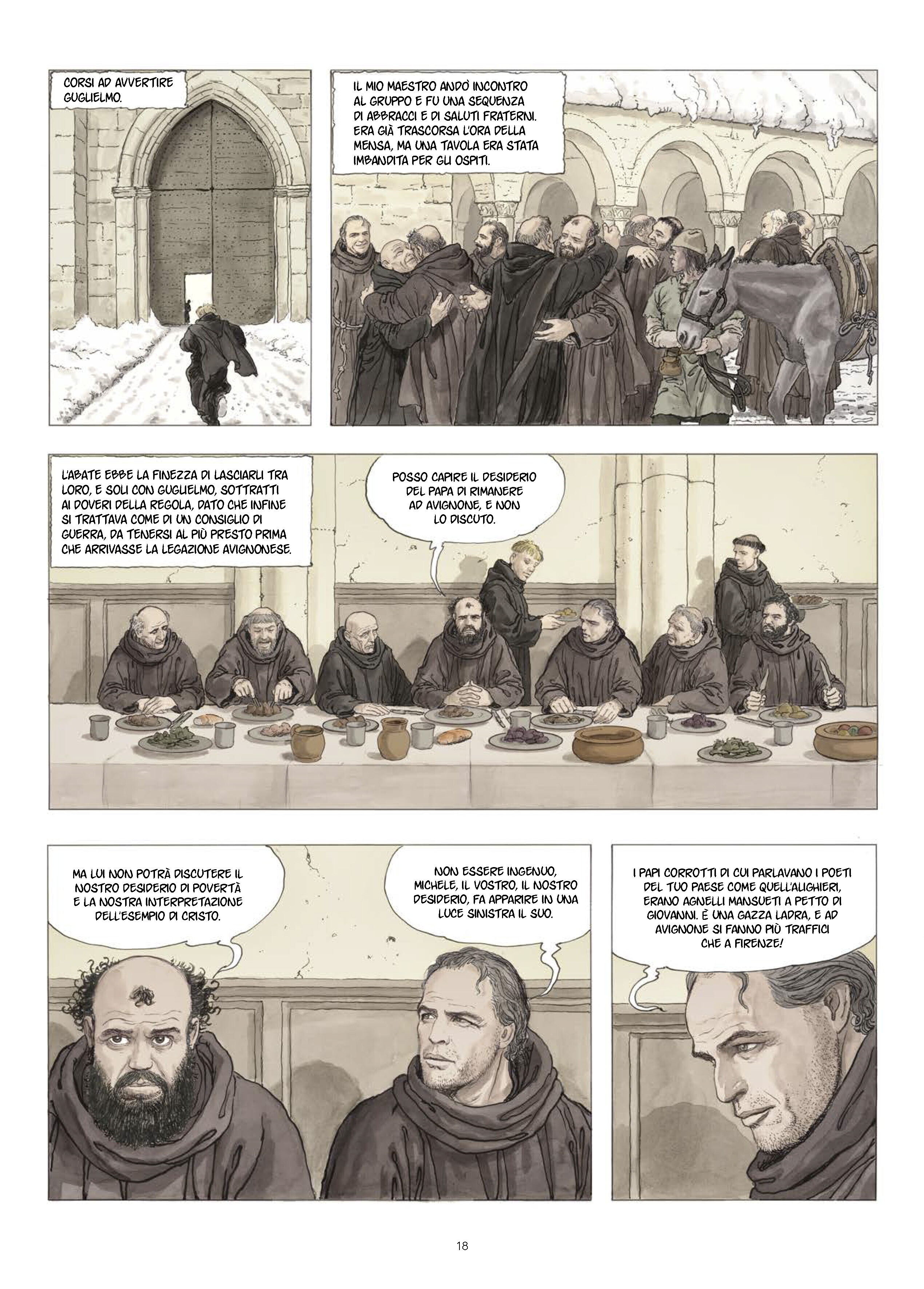 'Il nome della rosa' rifiorisce grazie ai disegni di Milo Manara