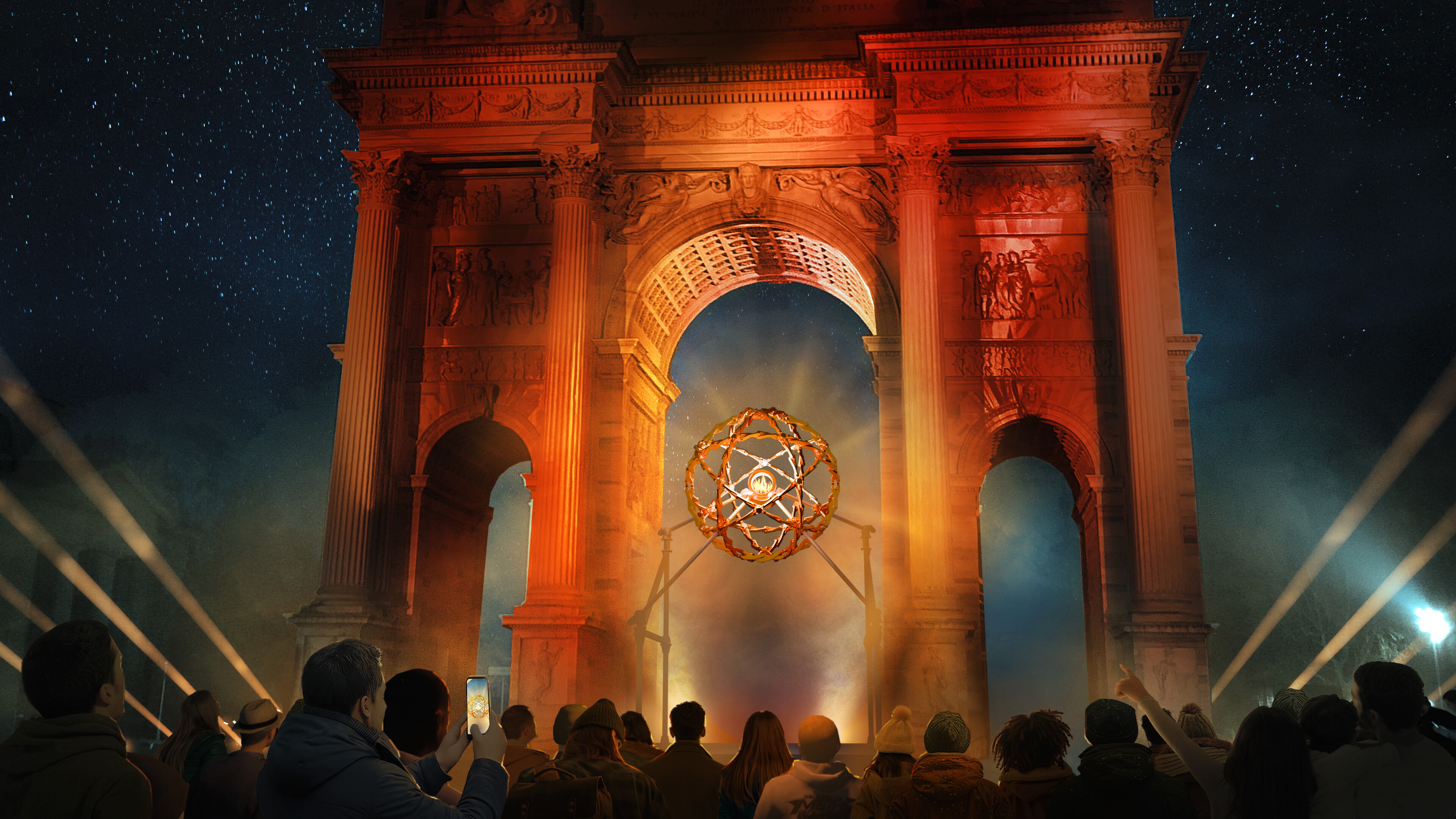 Due bracieri differenti. L'inedito dei Giochi di Milano Cortina