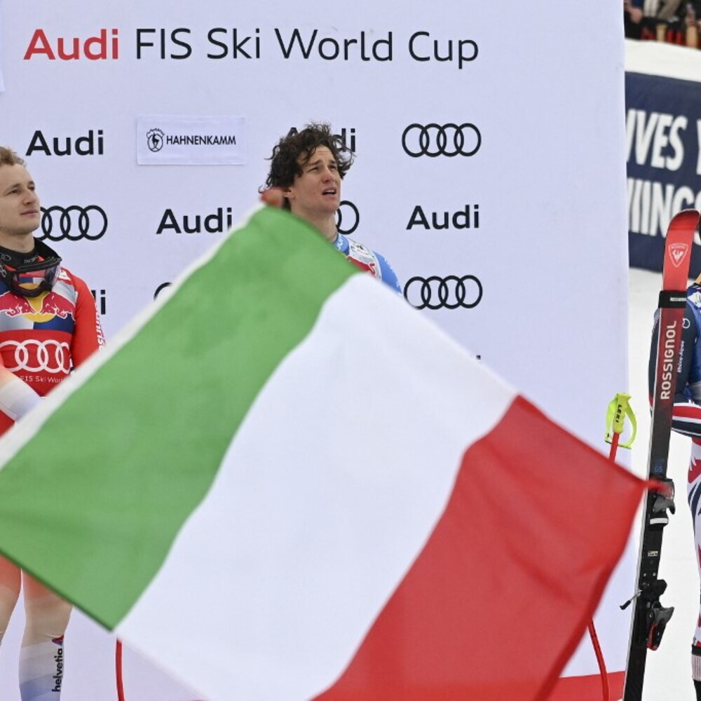 Skiing, Franzoni’s feat. The Kitzbuehel descent is his