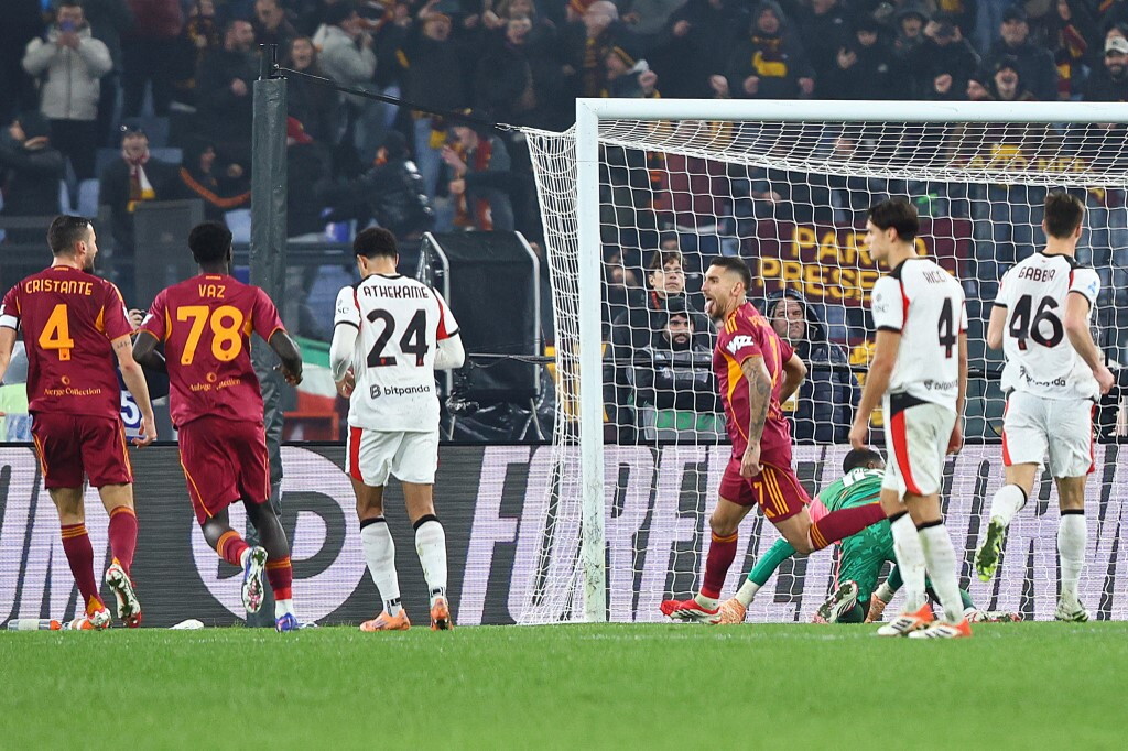 Roma-Milan 1-1, Pellegrini risponde a De Winter
