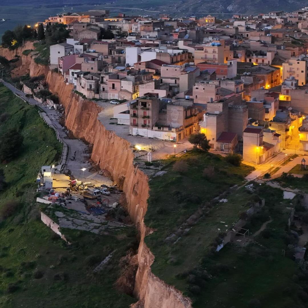 La frana di Niscemi, 1500 persone evacuate